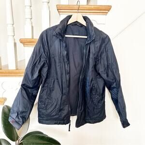 Navy Blue Lightweight Puffer Jacket